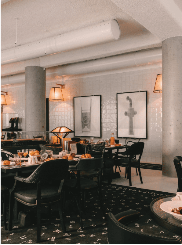Rose Restaurant in Maison Heler Metgz Hotel by Philippe Starck