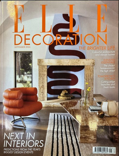 Front Cover of Elle Decoration Magazine, September 2026